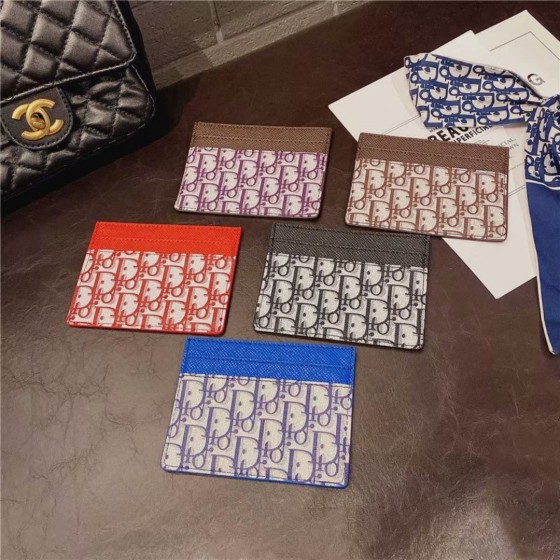 Fashion Leather Card Holder Storage Bank Credit Cash Card ID Card Passport Holders Bag Organizer Case Wallet Pocket Purse